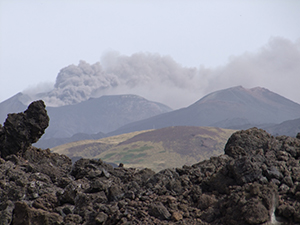 De actieve Etna vulkaan