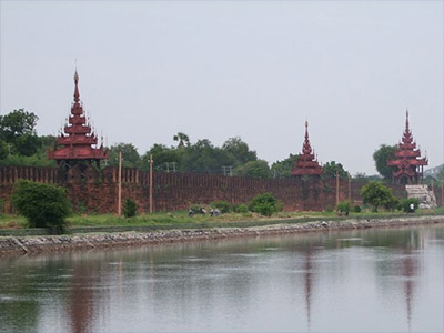 Vestigingsmuur Mandalay, Myanmar